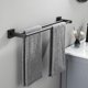 thumbnail image 1 of Toallero de baño, toallero de pared (negro, 50 cm), 1 of 5