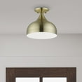 thumbnail image 4 of Livex Lighting - Amador - 1 Light Semi-Flush Mount In Transitional Style-7.75, 4 of 8