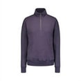 thumbnail image 3 of MV Sport B16652103 Women Cloud Fleece Quarter-Zip Sweatshirt, Navy - Small, 3 of 6