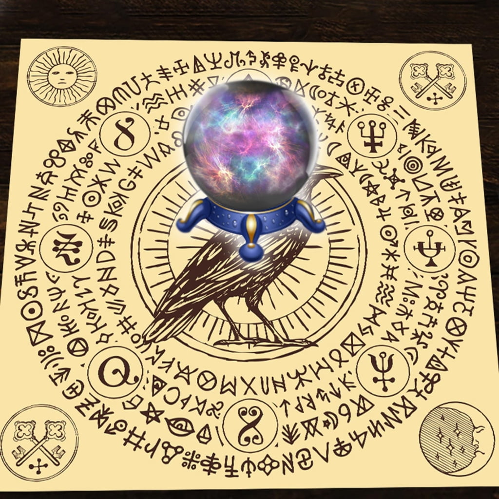 QRONCES Tarot Tischdecke Trees Of Life - Altartuch Für Meditation & Kartenlegen