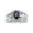 Midnight Blue Sapphire/Platinum-Plated Sterling Silver, variant on 3 Piece 1.05 TCW Oval Sapphire and Diamond Accent Bridal Ring Set in Platinum-Plated or Yellow Gold-Plated Sterling Silver