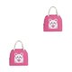 thumbnail image 2 of Inteprter Bolsa para el almuerzo con gran capacidad: para el hogar o la oficina Bolsas para el almuerzo con diseño de gran capacidad para Rosa profundo 1 2Conjunto, 2 of 6