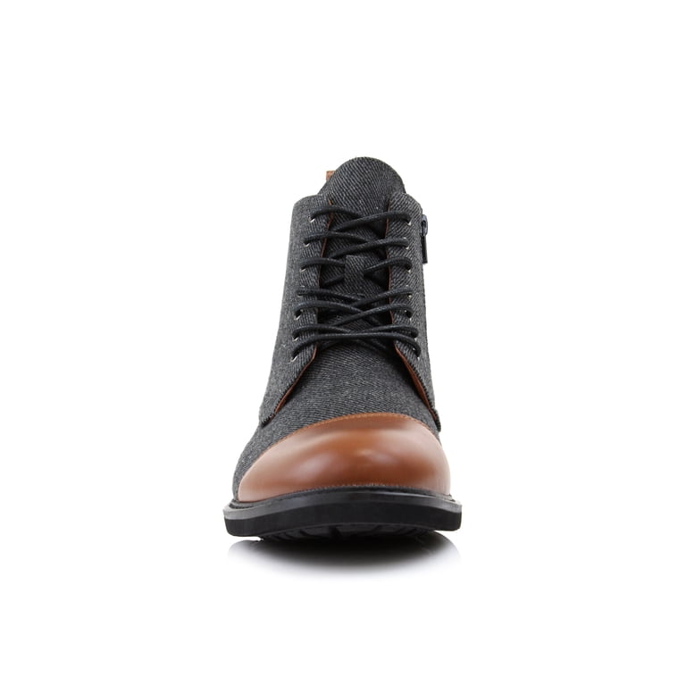NEW Polar Fox Brooke Chukka Boots Men\'s 10.5‎ Gray Wool Leather Lace-Up Fashion Polar Fox Brooke MPX806061 Woolen and Synthetic Leather Lace  main image 2