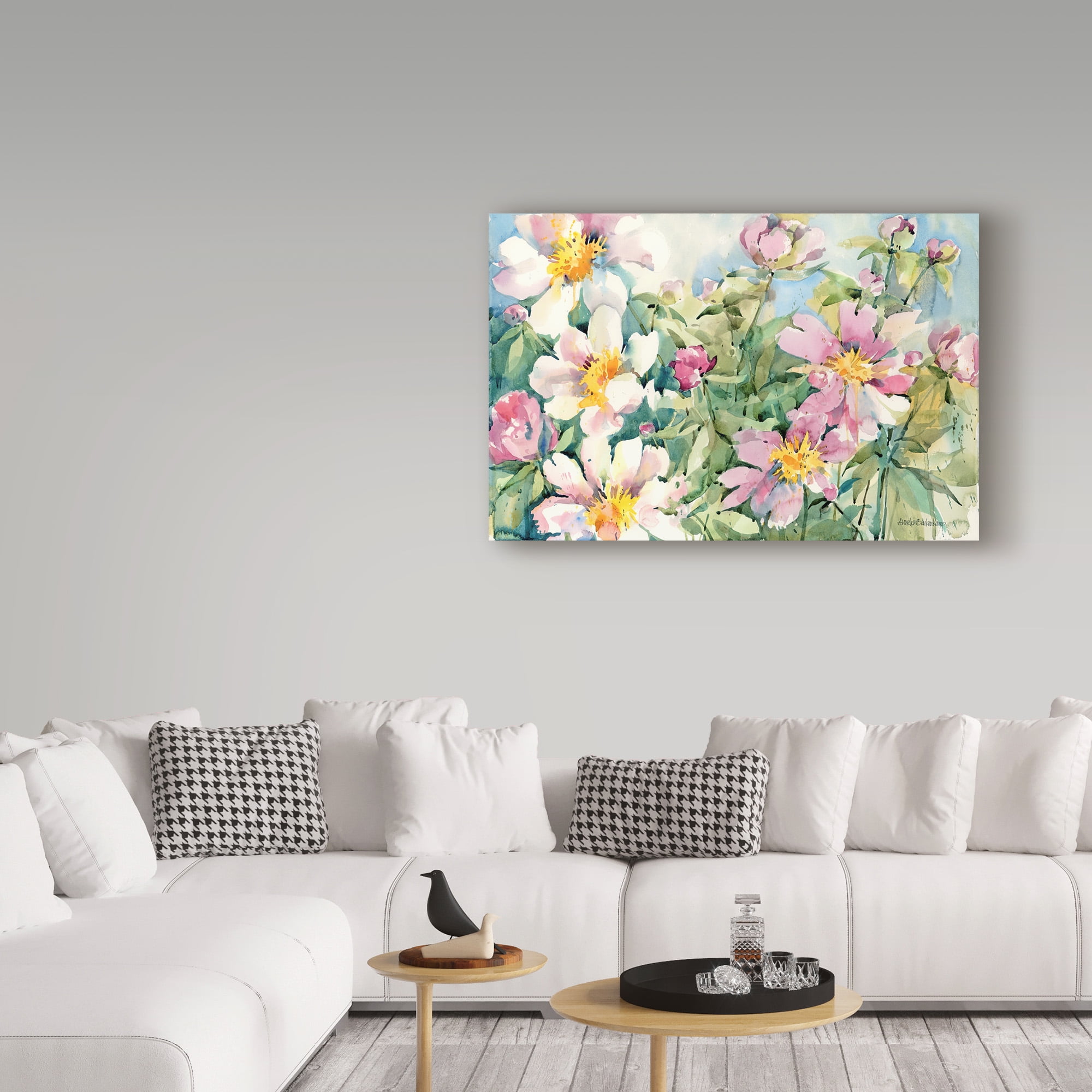 Trademark Fine Art 'Palette Of Peonies' Canvas Art by Annelein Beukenkamp