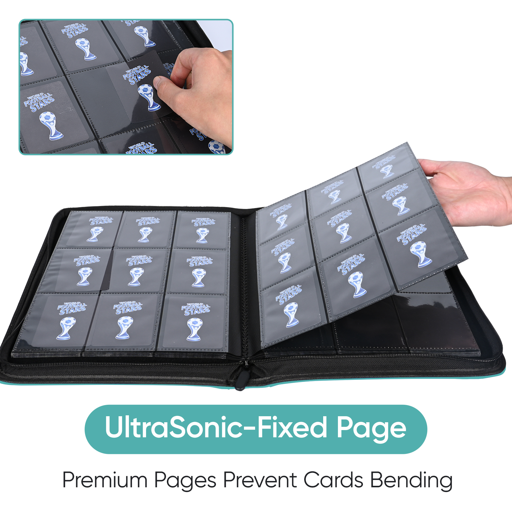 binder bending cards Stay-Flat Trading Card Pokmon cards Blastoise Pokemon Toploader Binder for