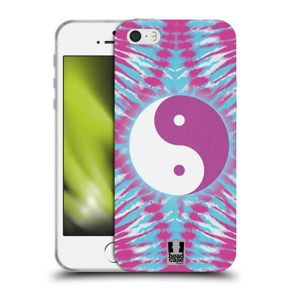 Head Case Designs Tie Dye Mix Yin Yang Soft Gel Case Compatible with Apple iPhone 5 / 5s / iPhone SE 2016