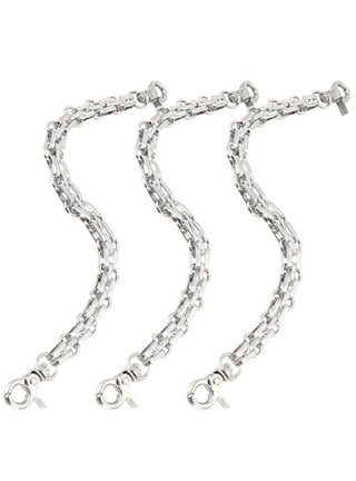 Uxcell Purse Chain Strap, 32 inch Purse Strap Shoulder Bag Replacement Strap, White&Silver, Men's