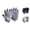 Grey, variant on Kids Sport Gloves Half Finger Gloves Boys Girls Cycling Camping Fishing Outdoor Sports Breathable Wheelchair Mittens