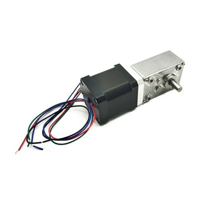 

42BY 12V Stepping Geared Motors 24V DC Worm Stepper Gear Motor Self-locking Mini Gearbox Worm Reduction Speed Reducer