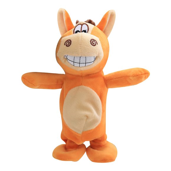 TIELUTT Children's Funny Donkey Talking Walking Toy Doll Animals Learn Tongue Toy for Smart Kids Talking for Adults Easter Eggs Bulk Easter Animals for Girls Large Kids Easter for Eggs