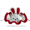 thumbnail image 4 of Viflosae Dog Hat Dog Hats for Small Dogs Easter Bunny Ear Pet Knit Hat for Easter Photos Handmade Soft Yarn Puppy Pussy Holiday Hat Adjustable Cute Pet Accessories for Small Medium Pet, 4 of 7