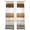 Brown, variant on Brown Wood Grain Sheer Curtains 96 Inch Length 2 Panels Set, Vintage Country Geometric Striped Voile Window Treatment Semi Sheer Long Curtains Drapes for Bedroom/Living Room/Kitchen 52"x96"x2