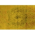 thumbnail image 1 of Ahgly Company Machine Washable Indoor Rectangle Oriental Yellow Industrial Area Rugs, 5' x 7', 1 of 4