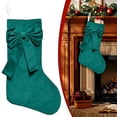 thumbnail image 2 of Clearance Under $3 Velvet Christmas Stocking with Large Bow for Mantel and Tree Decor, 2 of 5