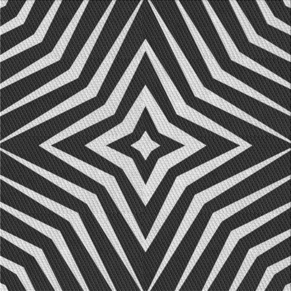 Ahgly Company Machine Washable Indoor Square Transitional Charcoal Black Area Rugs, 4' Square