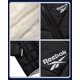 thumbnail image 3 of Chaqueta puffer reversible para niña Reebok con capucha de pelo sintético negra talla 7-8, 3 of 7