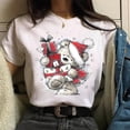 thumbnail image 1 of Camiseta con estampado de árbol de Navidad para mujer, ropa femenina de cuello redondo, Top de Modal de manga corta, regalo de Feliz Navidad, 1 of 5