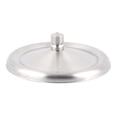thumbnail image 2 of Household Stainless Steel Tea Cup Handgrip Lid Cover Silver Tone 8.5cm Dia 2pcs, 2 of 3