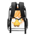 thumbnail image 2 of Sikiie Sunflower Gnomes 2 Clear Backpack, Transparent Bookbag for School for Women Men, Capacity Clear Bag for College, Travel, 2 of 7
