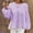 Purple, variant on Aloohaidyvio Long Sleeve Tops,Womens Solid Color Collar Pleated Long Sleeved Loose Fitting Womens Long Sleeved Top