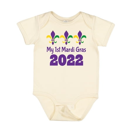 

Inktastic 2022 1st Mardi Gras Boy Girl Gift Baby Boy or Baby Girl Bodysuit