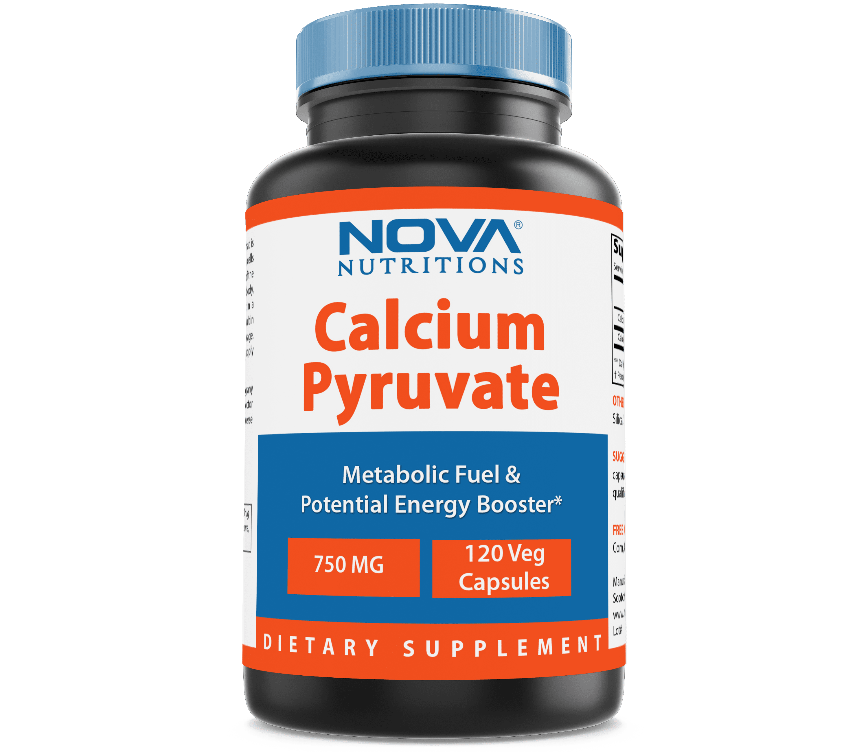 Nova Nutritions Calcium Pyruvate 750 mg 120 Capsules Fat burner