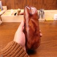 thumbnail image 4 of Diconna Men Retro Glasses Case Soft PU Sunglass Case Portable Leather Eyeglass Case Pouch, 4 of 9