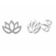 thumbnail image 1 of Aretes de Flor de Loto para Mujer en Plata Esterlina, 1 of 1