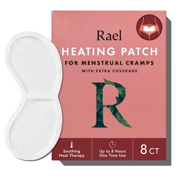 Rael Heating Pad, Heat Patches for PMS - Menstrual Cramps, Period, Adhesive Heat Patches (Large)