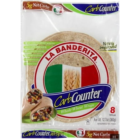 La Banderita WW Carb Counter 8" Tortillas, 8 ct