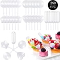 thumbnail image 1 of 250 Piezas Pipetas de Postre de 4 ml, Pipetas de Magdalenas Mini Pipetas de Transferencia Desechables Pipetas de Inyector de Líquido con Gotero, 1 of 5