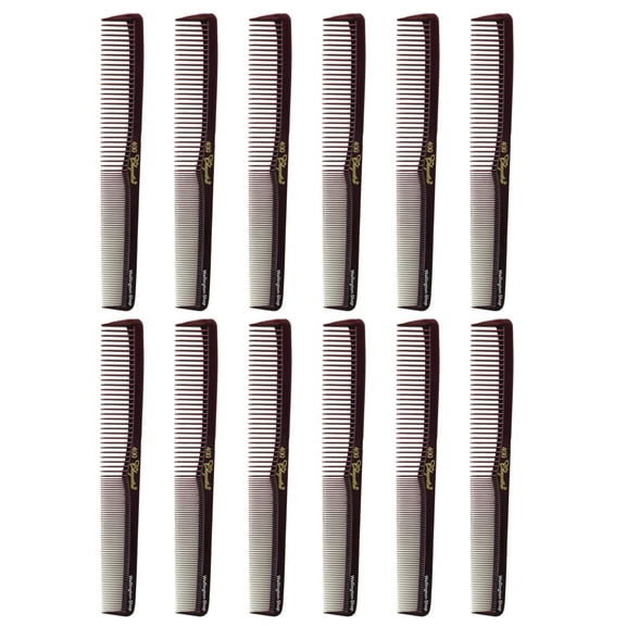Krest Cleopatra 400 Hair Combs Barber Comb Hairstylist Combs. Professional Cutting Combs. Combs for Men Combs for Women  Plum 1 DZ