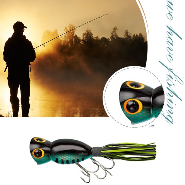 11g 5cm Topwater Popper señuelos Wobblers artificiales cebo con cola de falda (estilo I) Ehuebsd Para estrenar