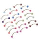 thumbnail image 1 of Piercings para labios, anillos para cejas, piercings corporales para lengua, cejas, labios y nariz. Estilo 1, 1 of 8