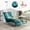 Teal, variant on Newest Elegant Chaise Lounge, Button-Tufted Velvet with S-Shaped Back and Clear Acrylic Legs, Teal