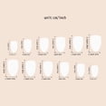 thumbnail image 4 of 24Pcs Halloween Press On Nails Medium Almond & Short Square, Spooky Fake Nails Full Cover Glue on Nails for Women Girls Christmas Party Gift, 4 of 6