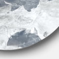 thumbnail image 3 of Designart 'Golden Grey World Neutral' Traditional Metal Circle Wall Art - Disc of 36, 3 of 5