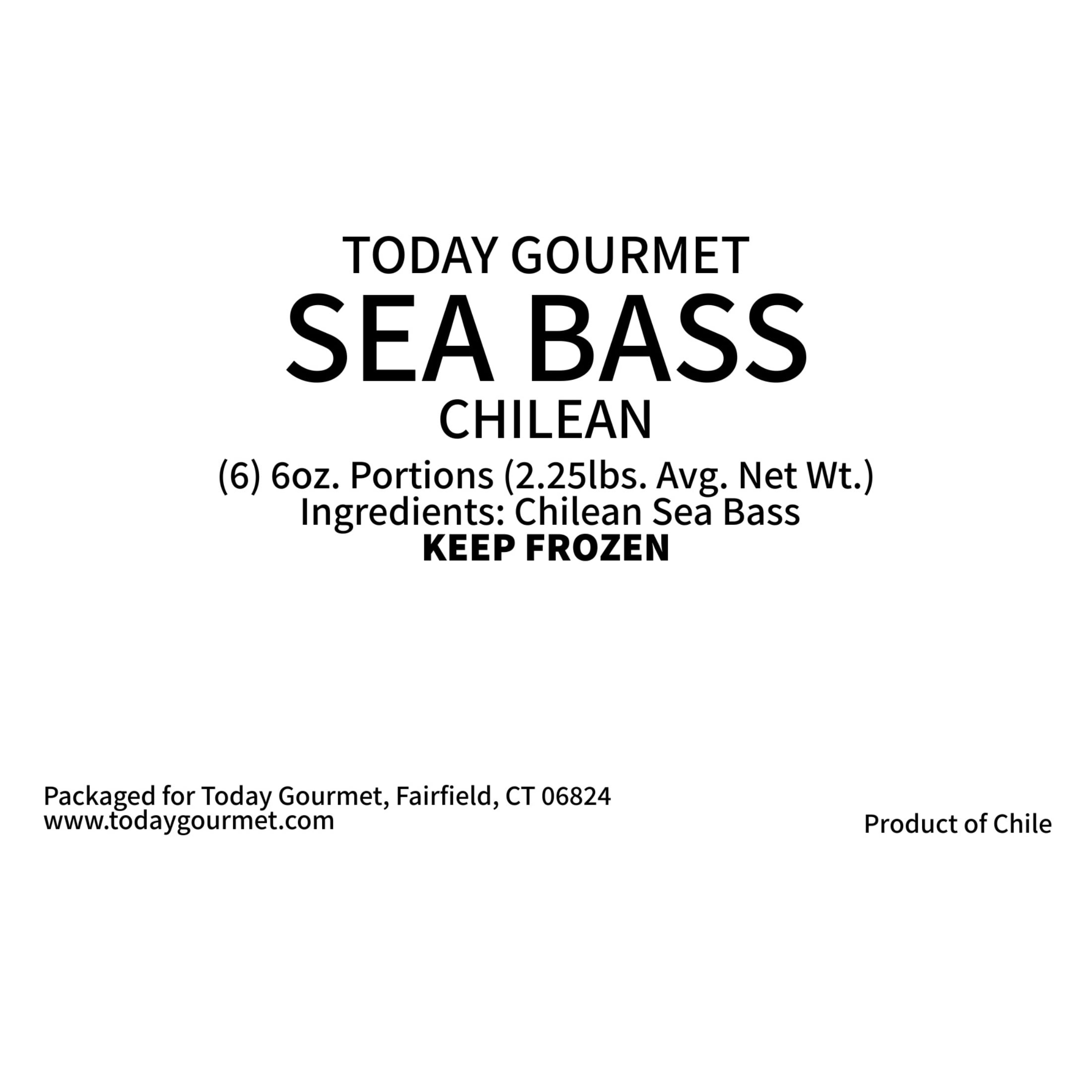 Today Gourmet Chilean Sea Bass (6) 6oz. Portions
