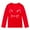 Red, variant on Tiijoy Toddler Girls Cartoon Cat Print Long Sleeve T Shirt Crew Neck Soft Casual T-Shirt