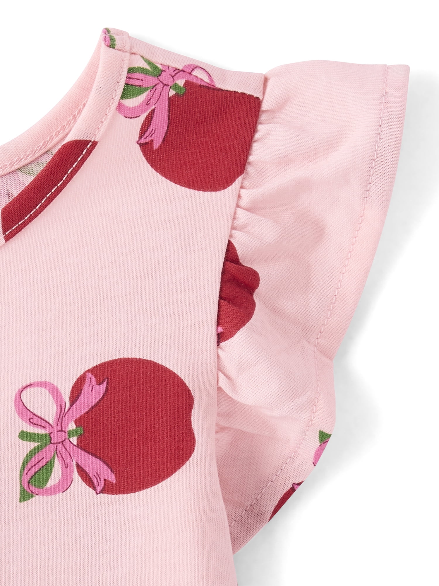 The Children's Place Baby And Toddler Girls Short Sleeve Print Flutter Dress, Sizes 6M-5T
