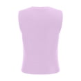 thumbnail image 2 of Tiqkatyck Tank Tops for Women Trendy Womens Turtleneck Sleeveless Shirt Solid Women's Blouse Slim Fit Short Sleeve Crew Neck Tight T Shirts Summer Tops for Women Purple M, 2 of 9