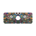 thumbnail image 7 of Yayeee Faucet Mat for Kitchen Sink 14.7" Diatomite Long Splash Guard Pad, Blue Colorful Flowers, 7 of 7
