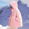 thumbnail image 4 of CYRBOKO Girls' Puffer Jackets, Thermal Cotton Full Zip Heavyweight Winter Clothing Pink Size 12-14 T, 4 of 5