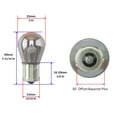 thumbnail image 2 of 4x Light Bulb Chrome Turn Signal Blinker Single Filament Lamp 1156 BAU15S 21W, 2 of 3