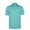 Turquoise, variant on Monterey Club Men's Microfiber Tonal Pinstripe Texture, Solid Tailored Collar Short Sleeve Golf Polo Shirt #3637
