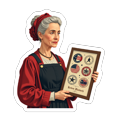 thumbnail image 5 of Yatrandify Vintage Stickers Women Retro Stickers Waterproof Vinyl Stickers for Notebooks Laptops Suitcases, 5 of 9