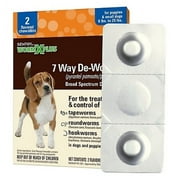 SENTRY HC WormX Plus 7 Way De-Wormer For Small Dog, 2 Chewable Tablets