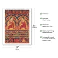 thumbnail image 2 of The Abbotts Of Taklung - Kagyu Lineage Masters - Vintage Tibetan Thangka Buddhist Painting - Tibet, 13th Century - Fine Art Matte Paper Print (Unframed) 11x14in, 2 of 4
