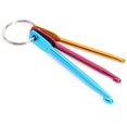 thumbnail image 2 of 2 Set 6 Pieces Mini Keychain Aluminum Crochet Hooks Sweater Knitting Needles Tool（3mm&4mm&5mm）, 2 of 5