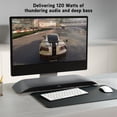 thumbnail image 3 of BlueAnt Soundblade Under Monitor Soundbar, Powerful 120 watt, 2.1 Channel USB-C, Bluetooth 5.3 Desktop Speaker for PC, Mac for Streaming Content, Music and Gaming. (Blue), 3 of 5